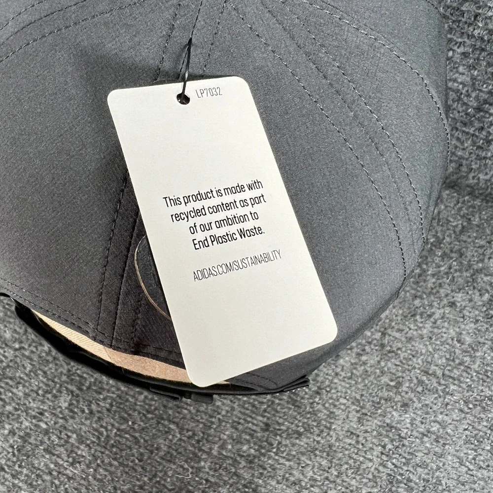 Adidas Hat Cap Womens Aeroready Superlite 2 Gray Strap Back OSFM Active New